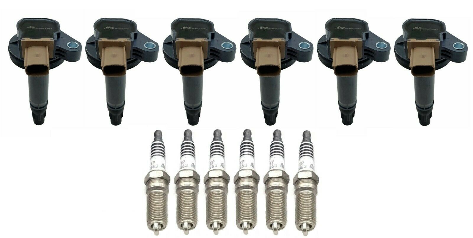 IGNITION COIL & MOTORCRAFT IRIDIUM SPARK PLUG SET FOR 01-05 FORD F-150 3.5L V6 E - Foto 11
