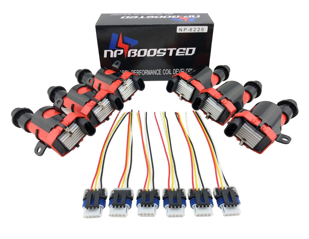 LS1 LQ9 D585 Coils Universal Conversion Kit for 6 Cyl Engines w/ Pigta ...