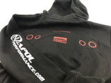 SKYLINE R35 REAR LED VR38DETT HOODIE ZIP UP JACKET JUMPER SWEATER ZIPUP PULLOVER