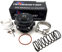 CSKS 50mm 35PSI V-Band Turbo Blow Off Valve Kit – Black BOV With 3 Inch Flange, Pipe, And Hose Kit (01EGH012EBK)