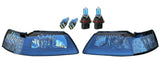 Black Housing Clear Corner HEADLIGHTS LAMPS for 99-04 Ford MUSTANG GT Cobra SVT