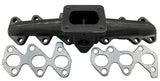 Cast Iron T4 Turbo Manifold + Wastegate Flange 35mm 38mm for 2JZGTE 2JZ-GTE 2JZ