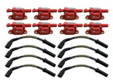 8 Ignition Coil Packs + 10mm Spark Plug Wires for Corvette Z06 Camaro SS CTS-V