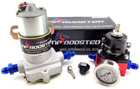 140 GPH HOT ROD RACING Electric Fuel Pump Kit with Reg & Gauge 14 PSI Universal