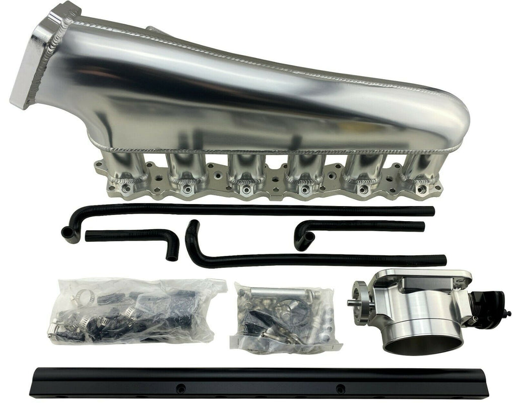 INTAKE MANIFOLD 90MM THROTTLE BODY FITS SKYLINE STAGEA GTR RB26DETT R3 ...