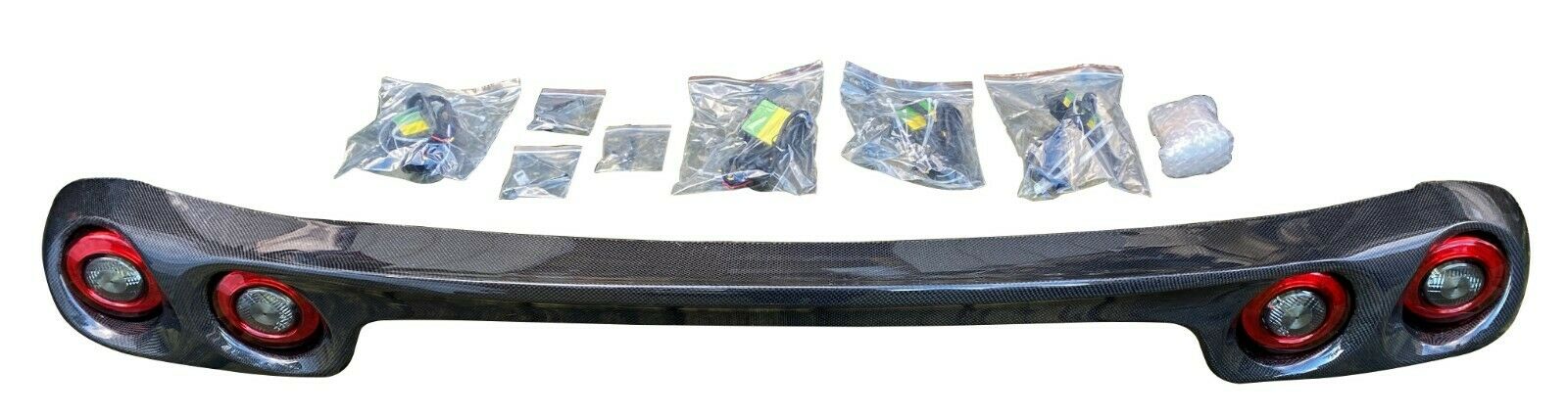 Fd Rx7 Rear Lights Stock F430 Carbon Fiber LED Rear Tail Light Conversion Kit for 92+ Mazda RX7 ...