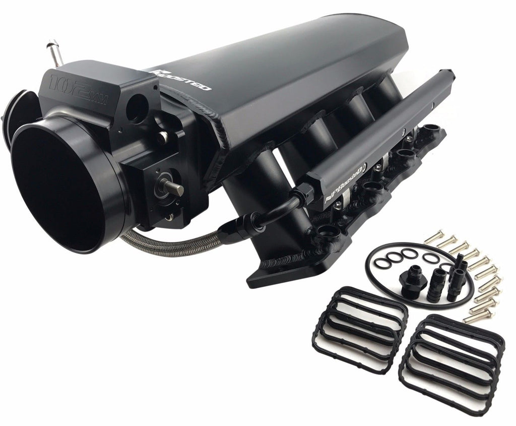 GM LS LS1 LS2 LS6 EFI Tall Custom Aluminum INTAKE MANIFOLD 102MM Throt ...