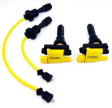 JDM MITSUBISHI LANCER EVOLUTION IGNITION COIL PACKS WIRES SET EVO 4 5 6 7 8 9 MR